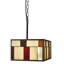 Mundelein 2 - Light Brown/Orange/Cream Square/Rectangle Pendant