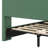 Zavier PU Leather Bed With Solid Wood & Metal Frame-907639430-906537534