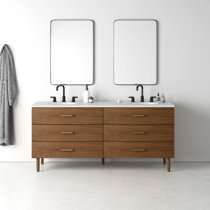 Free Shipping on 35 Modern Floating Bathroom Vanity Set With Single Sink  White and Natural｜Homary