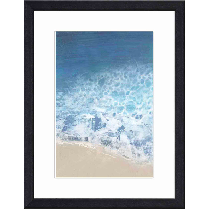 Ebb and Flow II par Victoria Borges - peinture encadrée, Noir, H 18 po x l 12 po