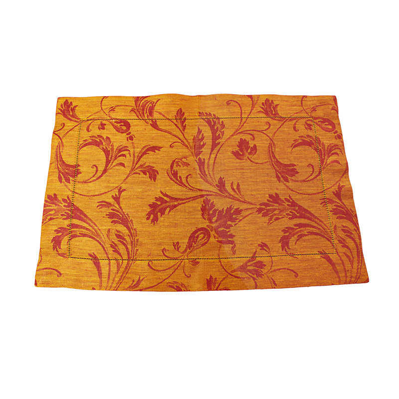 Ensemble de napperons 6 pièces, Sienne chaude / safran
