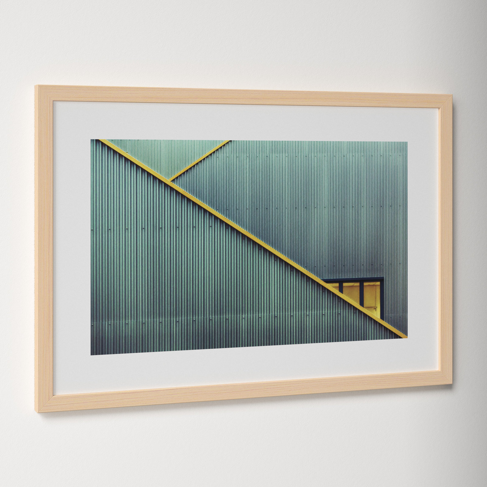 Stairs by Jan Niezen, Brown Framed Paper, 29.25" H x 41.38" W x 0.88" D