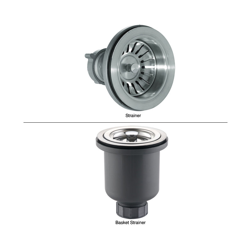 Stainless Steel Lift and Turn Basket Strainer Kitchen Sink Drain