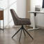 Chaise de bureau en lin Loklun-349842860