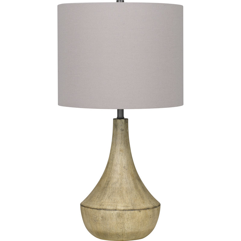 Resin Table Lamp, Whitewash
