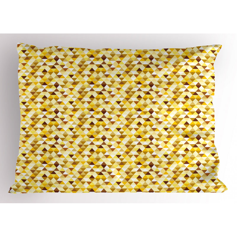 Funky Polyester Geometric Sham Set, Twin
