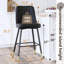 Ensemble de 4 tabourets de bar, tabourets de bar à hauteur de comptoir avec dossier, tabourets de cuisine modernes en similicuir-97677906-97677919