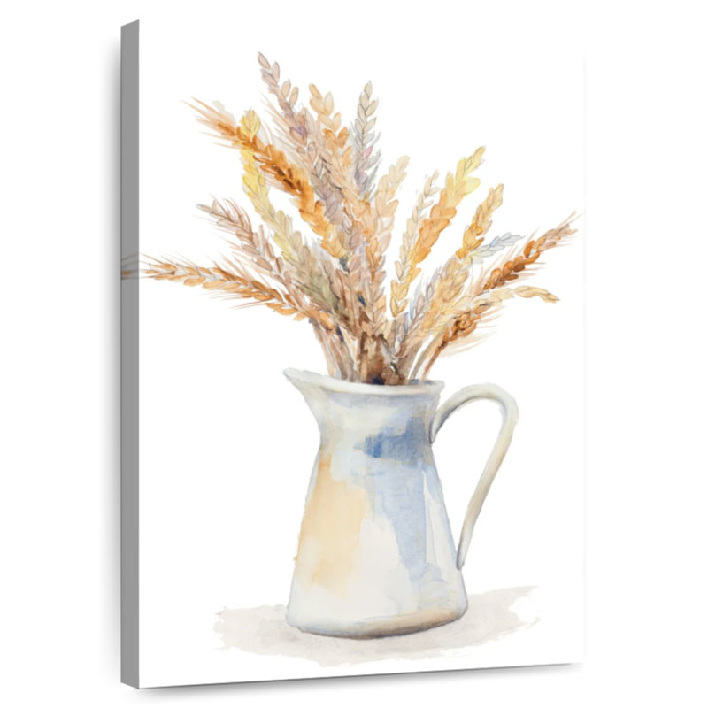 Harnek Wheat In Pitcher, 12" H x 8" W