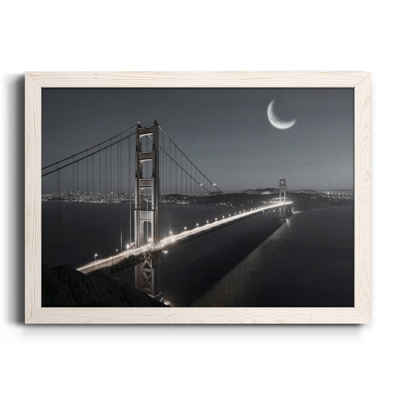 Moonrise - cadre photo, impression sur toile, H 37,5 po x l 27,5 po x P 1,5 po, Toile blanche encadrée