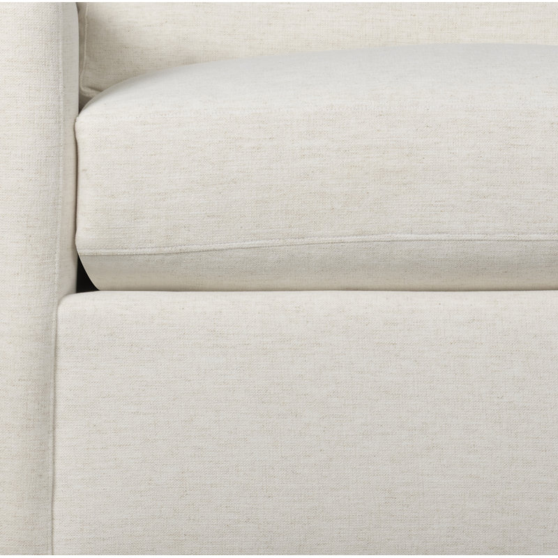 Canapé rembourré 84 po Damari, Chenille Nompton Snow Crypton®