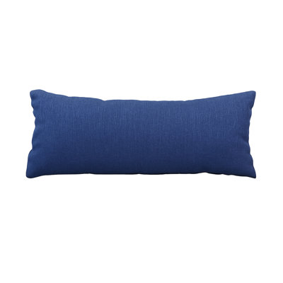 Accent Lumbar Pillow In Cobalt Fabric - Made In Usa