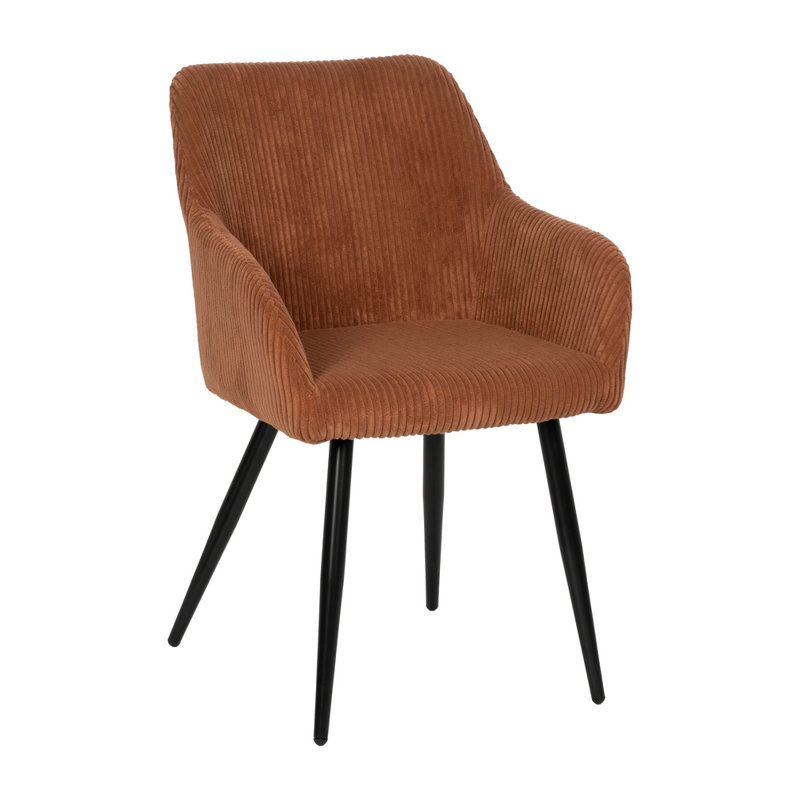 Azzole 49cm H Polyester Upholstered Upholstered Back Armchair, Terracotta