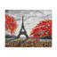 Eiffel Tower Red Tree Paris France Canvas Artwork Breathtaking French City
