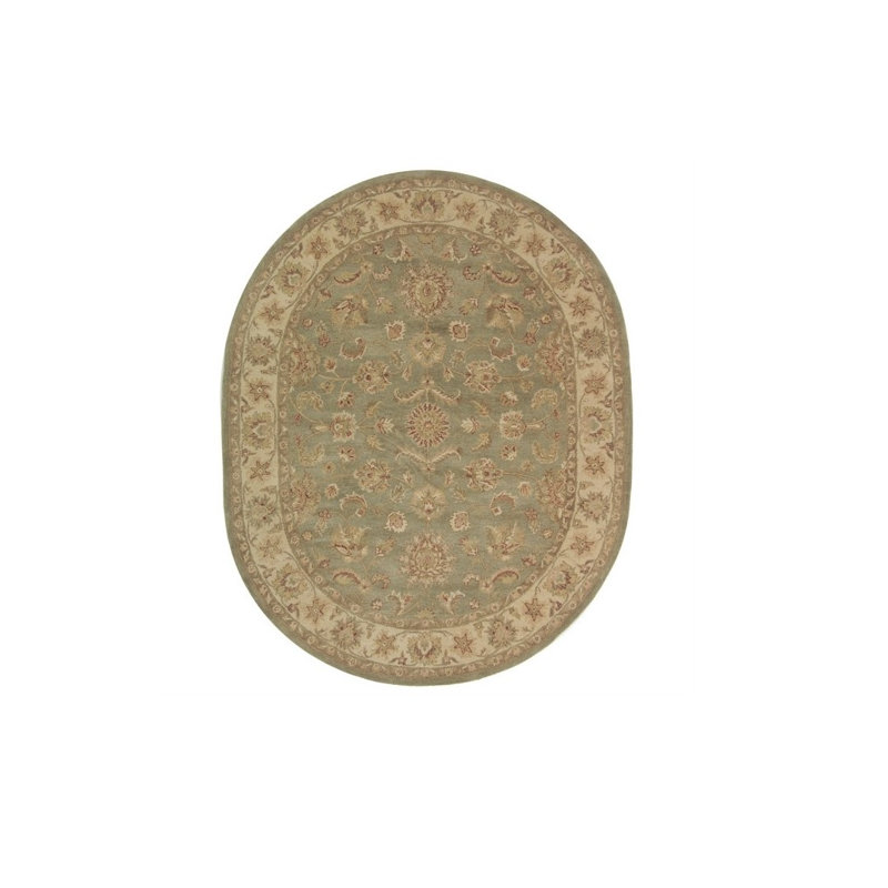 Dunbar Hand Tufted Wool Oriental Rug, Oval 7'6" X 9'6" 
