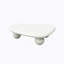 Table basse Cloud avec 3 pieds sphériques et table d'appoint moderne