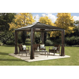 Sumatra Promo 10 Ft. W x 10 Ft. D Metal Patio Gazebo