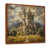 Toile avec cadre flottant brun