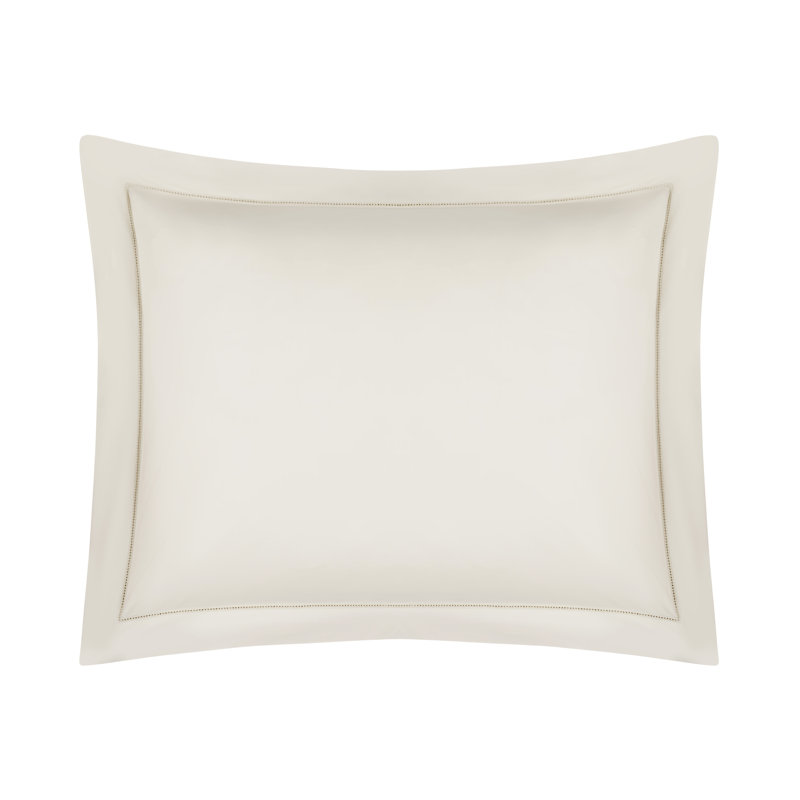 Perla Percale Pillow Sham, Oyster, King