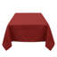 Red Faux Linen Spill-Proof Rectangle Tablecloth (132x178cm)