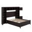 Lit double en bois avec tablette et armoire-869726733