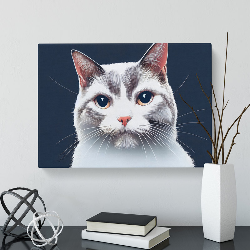 Grand Cat - Wrapped Canvas, 50cm H x 76cm W x 3cm D