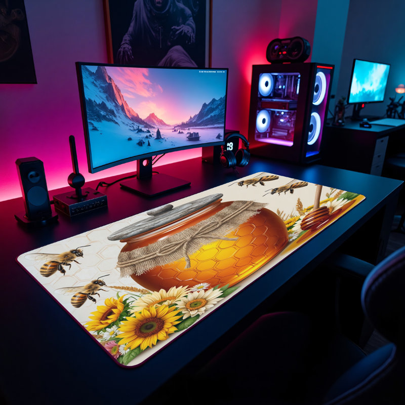 Polyester Desk Pad, 31.5x15.5