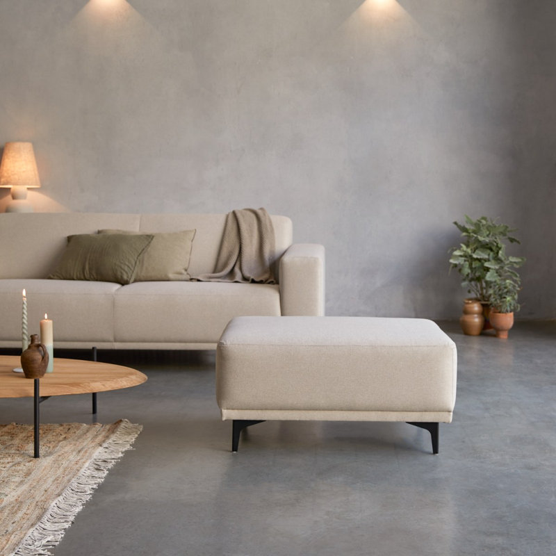 Lars 1 Seater Fabric Sofa, Cream