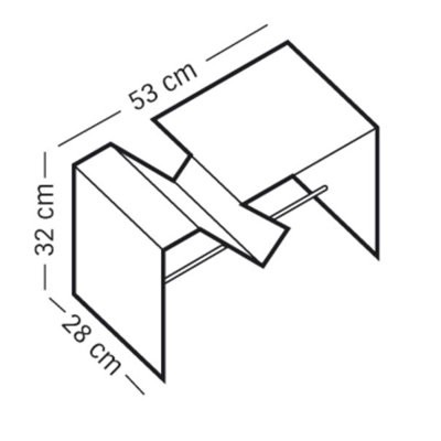 Lobby Metal Free Standing Magazine Rack