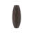 18" Dark Brown Ribbed Polyresin Table Vase