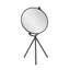 Miroir de table rond noir Hatch