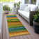 Machine Washable Indoor/Outdoor Xhevrie Green Rug