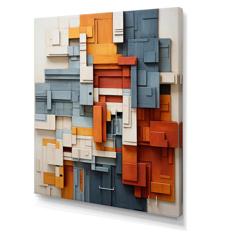 «Karlskoga Constructivism Construit Horizons II», reproduction, H 32 po x l 24 po x P 1 po, Toile tendue