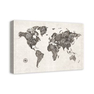 Impression florale sur toile