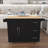 Damars Solid Wood Top Kitchen Island-952132948