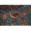 Tapis oriental à motif animalier bleu Ziegler