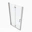 Porte de douche pivotante universelle à ajustement de 1 3/8 po avec finition en verre trempé de 1/4 po