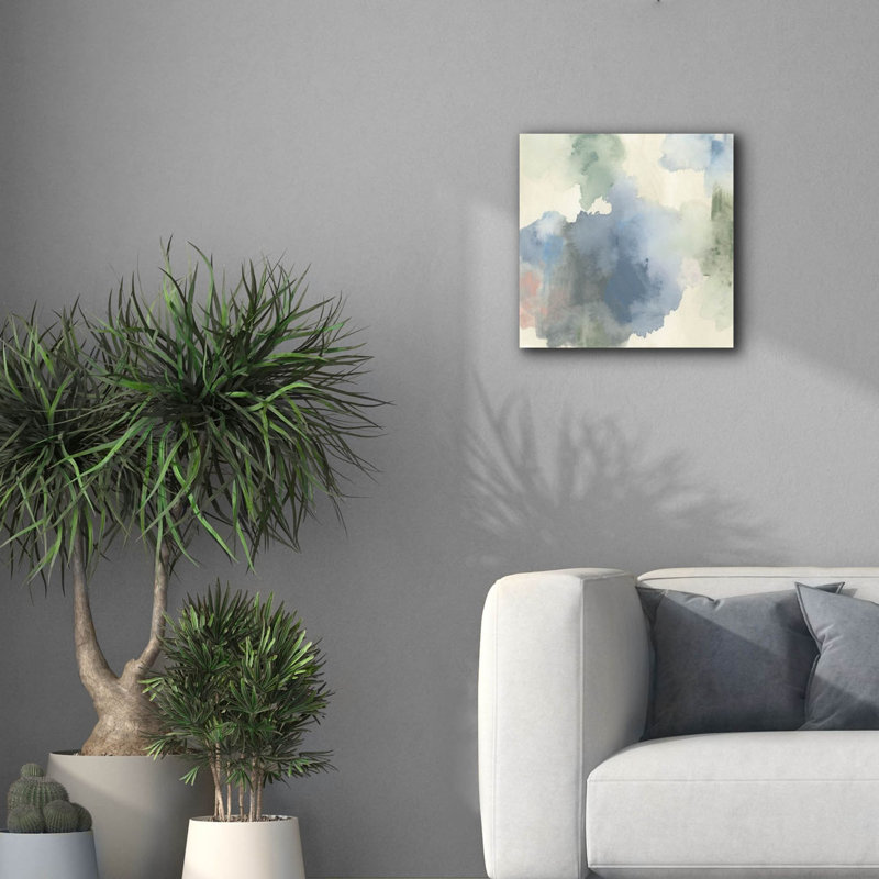  «Cloud Marble 1» par June Erica Vess, art mural sur toile, 18 po x 18 po