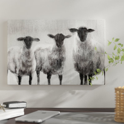 «Sheep I», reproduction sur toile