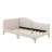 Upholstered Daybed With Headboard And Armrest, Support Legs-1429601899