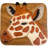 Hand Carved Solid Wood Giraffe Design Stool