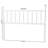 Baxton Studio Edaline Bamboo Motif Headboard - Crafted Wood Panel with Decorative Turned Spindle Design for Boho Costal Bedroom, Full, White-129907999