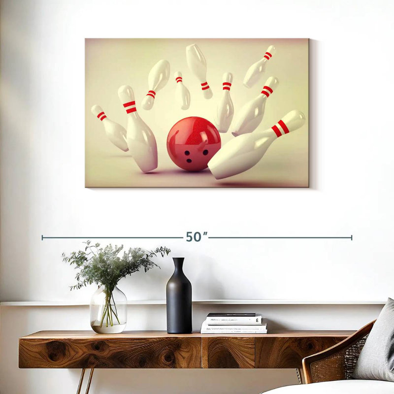 Bowling Strike, 24" H x 36" W