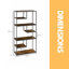 Jorie 180cm H x 83cm W Standard Bookcase