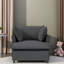 Chaise longue surdimensionnée intérieure, canapé-lit simple en chenille avec siège large, fauteuil rembourré avec repose-pieds et repose-pieds mobile, ensemble de canapé-lit pour le salon, la chambre à coucher-114344369