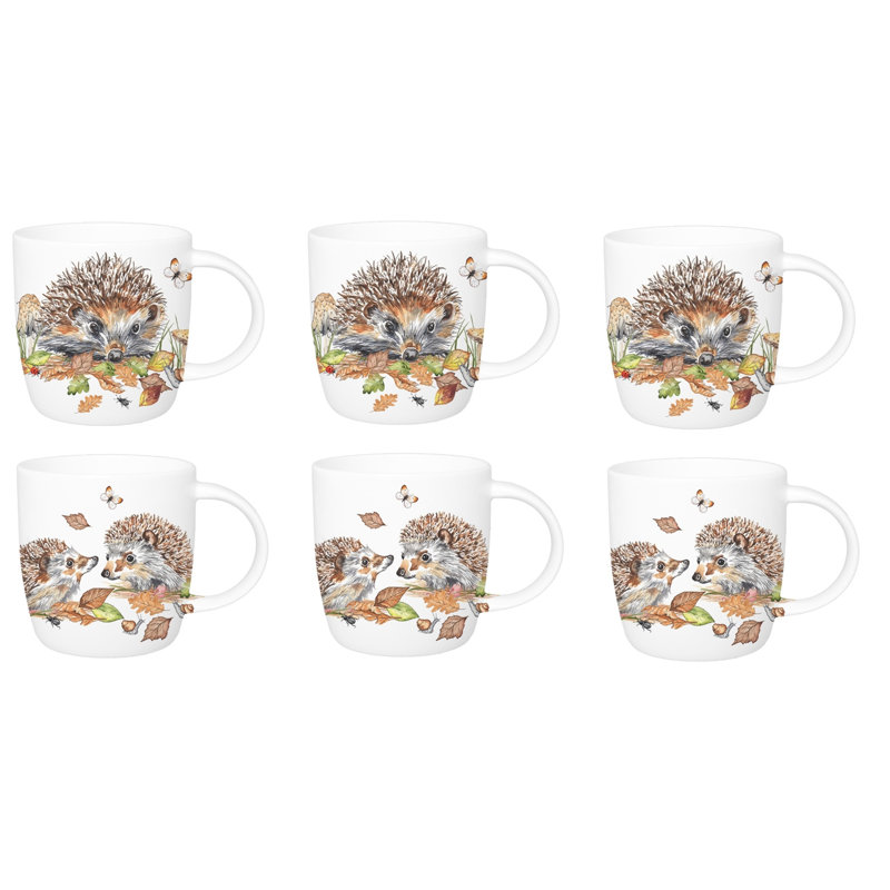 Ensemble de 6 tasses à café en porcelaine tendre Sophie