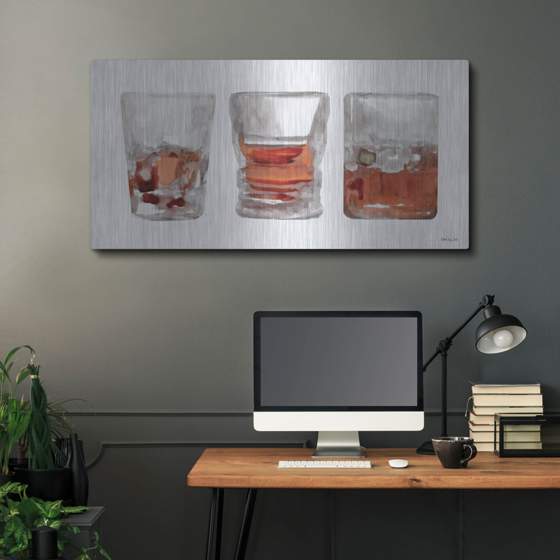 "Bourbon Glasses 1" par Stellar Design Studio, H 24 po x l 48 po