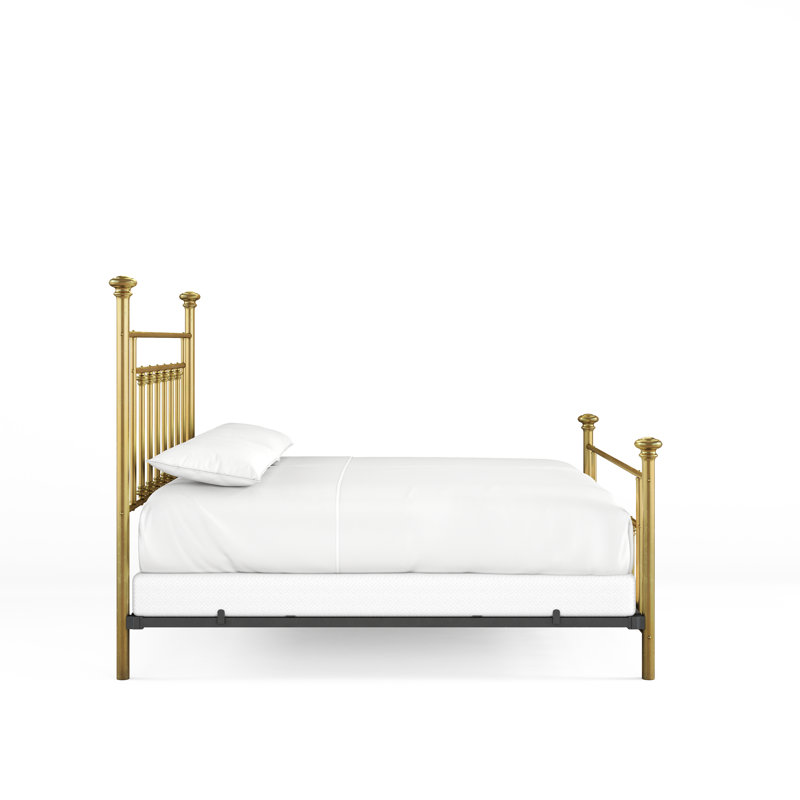 101 Generations Bed | Complete Standard, King, Natural Brass