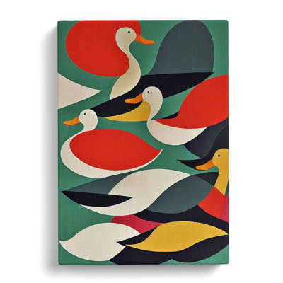 Walsenburg Ducks - Wrapped Canvas