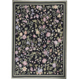 Hand-Knotted High-Quality Black Area Rug
