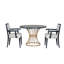 Ensemble de table de salle à manger Barrett pour 2 personnes avec chaises rembourrées et plateau en placage de bois-129020415